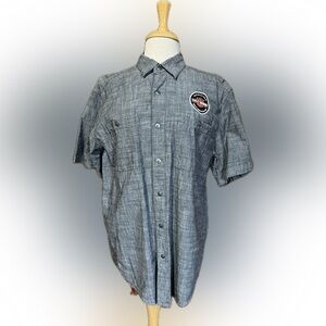 Harley-Davidson® Men's Genuine Oil Can Short Sleeve Woven Shirt 99068-18VM